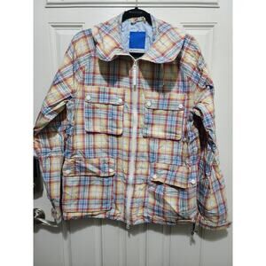 Adiddas Pastel Plaid Jacket Sz Med